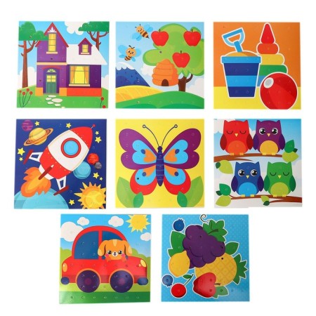 Mosaic "Rainbow buttons. The world"-5