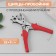 Winging stroke, with rubberized handles, 25 × 9 cm, silver/red color
