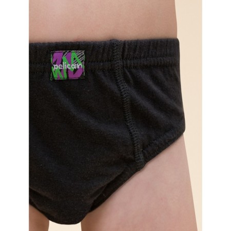 Panties for boys, height 146 cm, black color, gray, 3 pcs-8