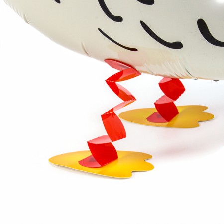 Foil ball 20 "White chicken" on paws-1