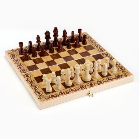 Chess Tournament Wooden 40 x 40 cm "Debut", King H-9 cm, Pig H-4.5 cm-1