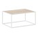Table Journal loft with chipboard, 941x488x488, white Muar/oak sonoma