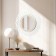 Wall mirror, in the openwork case, 47x47 cm, silver with gold