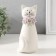 Souvenir Ceramics "Cat White sitting with a flower collar" 6.5x6.2x14.3 cm