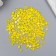 Decor for creativity plastic "Half of beads. Yellow mother-of-pearl" d = 3-10 mm, set 10 grams