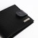 Women's wallet on the button, Textura, black color