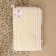 Knitted lace, 115 mm × 10 ± 1 m, beige color