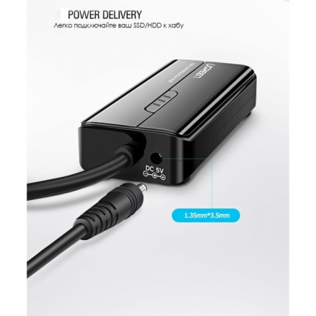 USB concentrator Ugreen 3 x USB 3.0, RJ45 (20265)-4