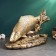 Bottle stand and glasses "Fishing" 46x21x32cm