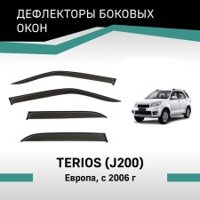 Defly window deflectors for Daihatsu Terios (J200), 2006-N.V., Europe