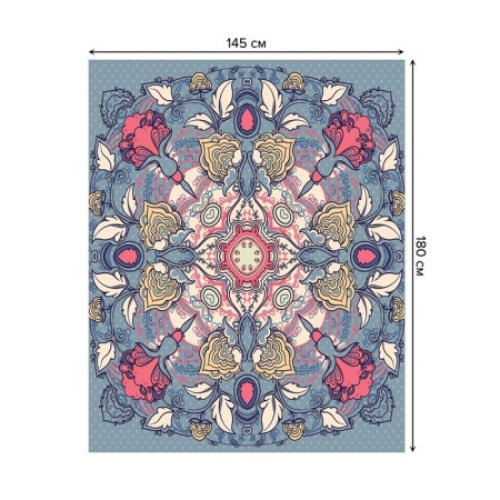 The tablecloth “Flower Country”, rectangular, Saten, size 145x180 cm-1