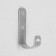 Hook-straight, zinc, 100 pcs