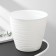 Pot for flowers with a Saffron pallet, 5.4 l, d = 22.4 cm, h = 20.5 cm, white color