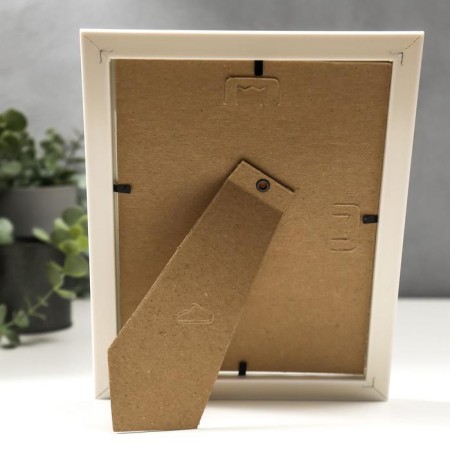 Photo frame 15x20 281g white with gold (plastic screen)-3