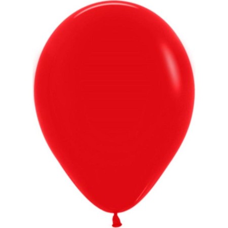 Latex ball 12 ", pastel, set 50 pcs., Red color