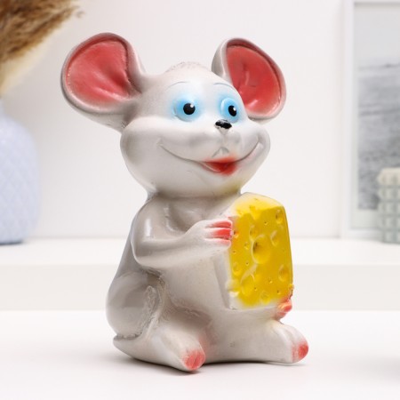 Piggy bank "Mouse with cheese" average, 11x15x19cm-1