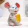 Piggy bank "Mouse with cheese" average, 11x15x19cm