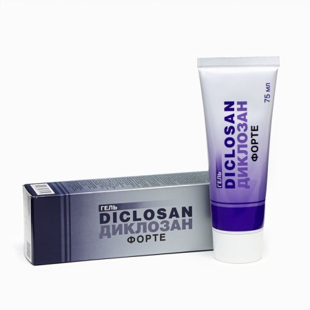 Body gel warming "Diclosan Forte" with extracts of herbs and essential oils, 75 ml