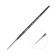 Brush of columns Round, RUBLOFF series 1015 No. 2, short handle, black matte/white clip