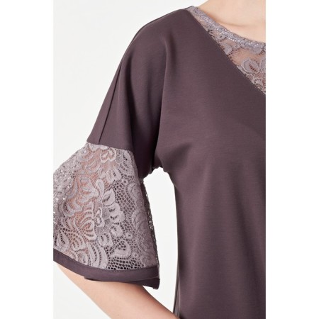 Women's dress, size 44, brown color-3