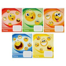 A notebook of 18 sheets in Calligrata Smiley, covered cardboard, offset block, whiteness 95%, mix