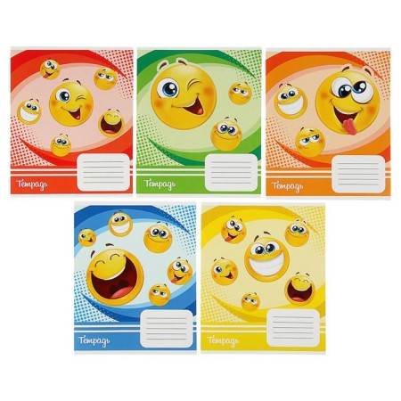 A notebook of 18 sheets in Calligrata Smiley, covered cardboard, offset block, whiteness 95%, mix