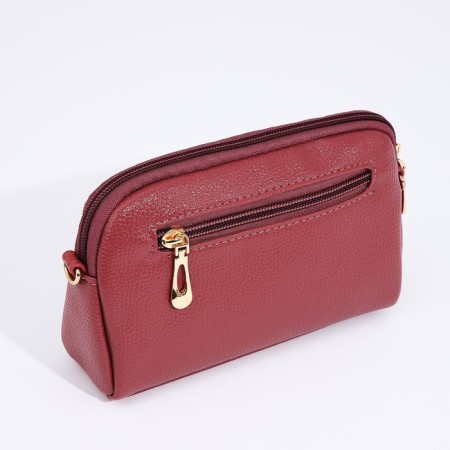 Bag Cross-Bodi with a zipper, pink color-1