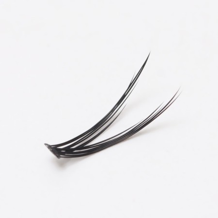 A set of overhead eyelashes "Lastochkin tail", bundles, 10, 12, 14 mm, thickness 0.1 mm, bend D, 12 D-4