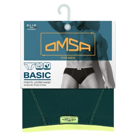Panties Slips men's Omsa 3824, size 46, color Verde-2