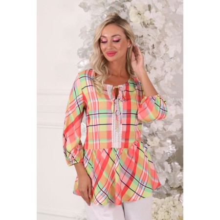 Female blouse, size 48, orange color-4