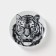 Porcelain plate "Tiger", d = 20 cm, white
