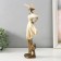 Polystone souvenir "Girl in a wide -brimmed hat" Sand with bronze 11x8.5x30 cm