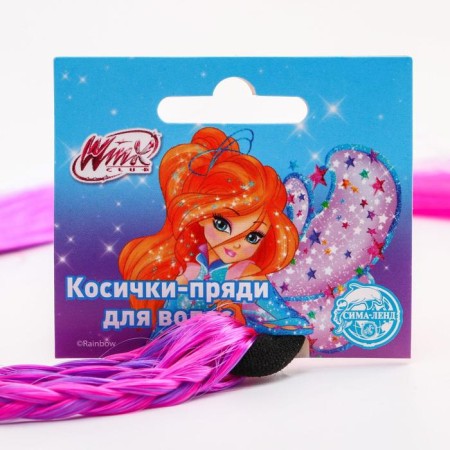 Hair strand on elastic band, 40 cm-2