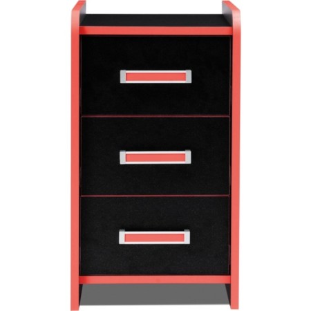 Hannah LDSP computer table, black/red 33x50x60 cm-1