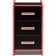 Hannah LDSP computer table, black/red 33x50x60 cm