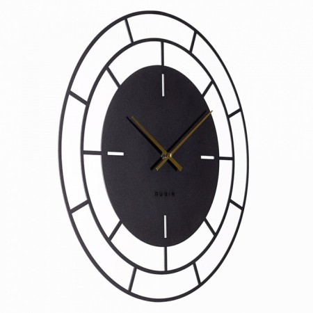 Wall-wall clocks of metal "Venice", silent, D-50 cm, black, aa-3