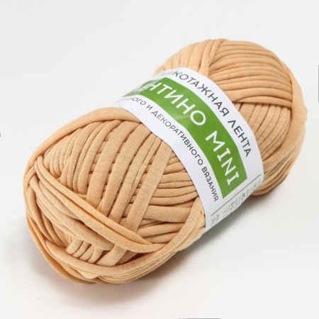 Knitted yarn 100% cotton "Lentino mini" 100 g 40 m color 08 beige-1