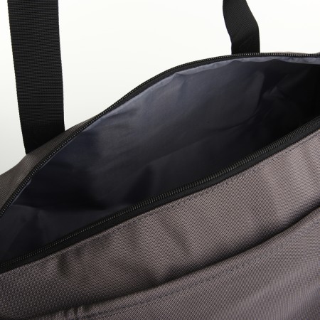 Sports bag with lightning, 2 pockets, long belt, gray color-3