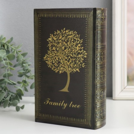 Safe Brush tree to the leatherette "Family tree" 21x13x5 cm-5