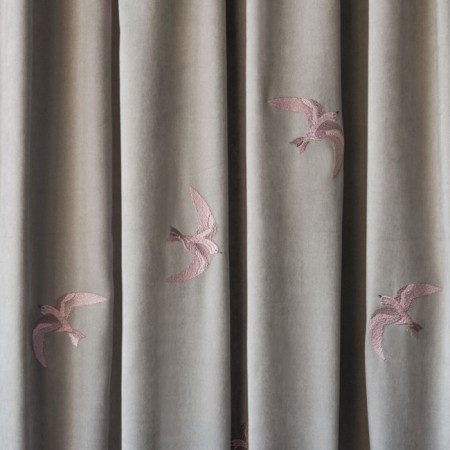 Set of curtains "Liberti", size 145 x 270 cm - 2 pcs, gray-1