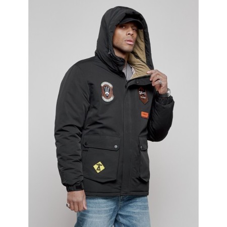 Male Winter jacket, size 48, black color-17