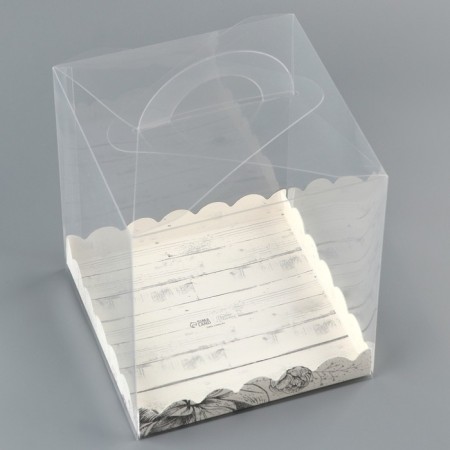 Confectionery box, chest, packaging, “with love”, 16 x 16 x 18 cm-4
