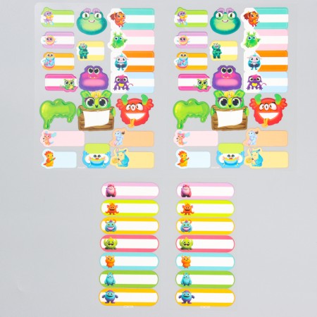 Set of thermobok and stickers for clothing "Bright monsters", 52 pcs-2