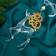 Christmas tree decoration "Deer with patterned horns shine" 9x16 cm, mix, transparent gold