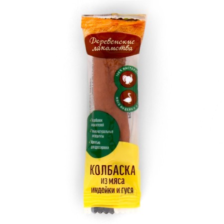 Мини колбаски "Деревенские лакомства" для собак, из индейки и гуся, 8 г-1