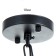 Lamp Bayerlux "Sphere" E27 40W Black 40x40x40-95 cm