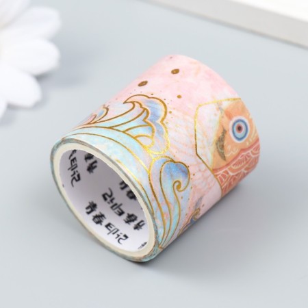 Adhesive tape paper "Crane" set 2 pcs width 1; 4 cm winding 2 m-1