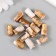Beads for creativity plastic "Coffee with milk. Cylinder" set 20 g 1x1x1.9 cm
