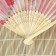 Fan h = 21 cm "flowers", color and pattern mix