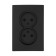 Double Tot Elegant, 10 a, hidden, without salary, black